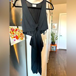 PST Charcoal Open Sides Cutout Dress